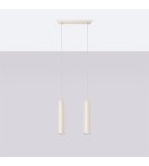 Pendant tube lamps - Sollux LAGOS 2 beige pendant lamp SL.1480 - product 2