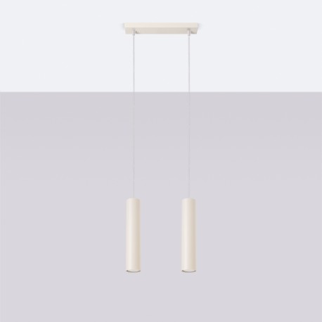 Sollux Lampa wisząca LAGOS 2 beżowa SL.1480