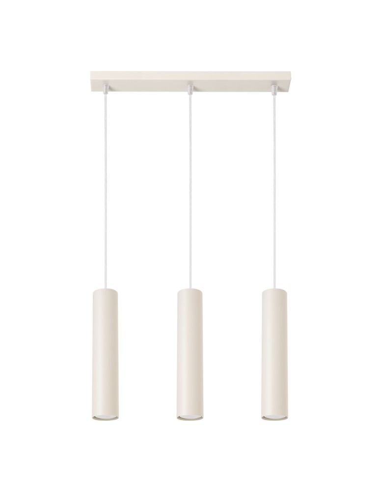 Pendant tube lamps - Sollux LAGOS 3L beige pendant lamp SL.1481 - product kolory-swiatla.pl 1