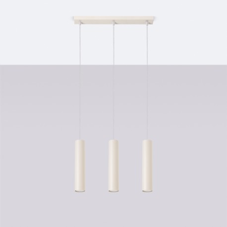 Sollux Lampa wisząca LAGOS 3L beżowa SL.1481