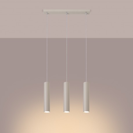 Sollux Lampa wisząca LAGOS 3L beżowa SL.1481