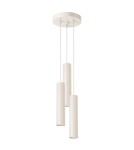Pendant tube lamps - Sollux LAGOS 3P beige pendant lamp SL.1482 - product 1
