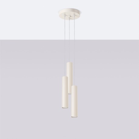 Sollux Lampa wisząca LAGOS 3P beżowa SL.1482