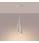 Pendant tube lamps - Sollux LAGOS 3P beige pendant lamp SL.1482 - product 3