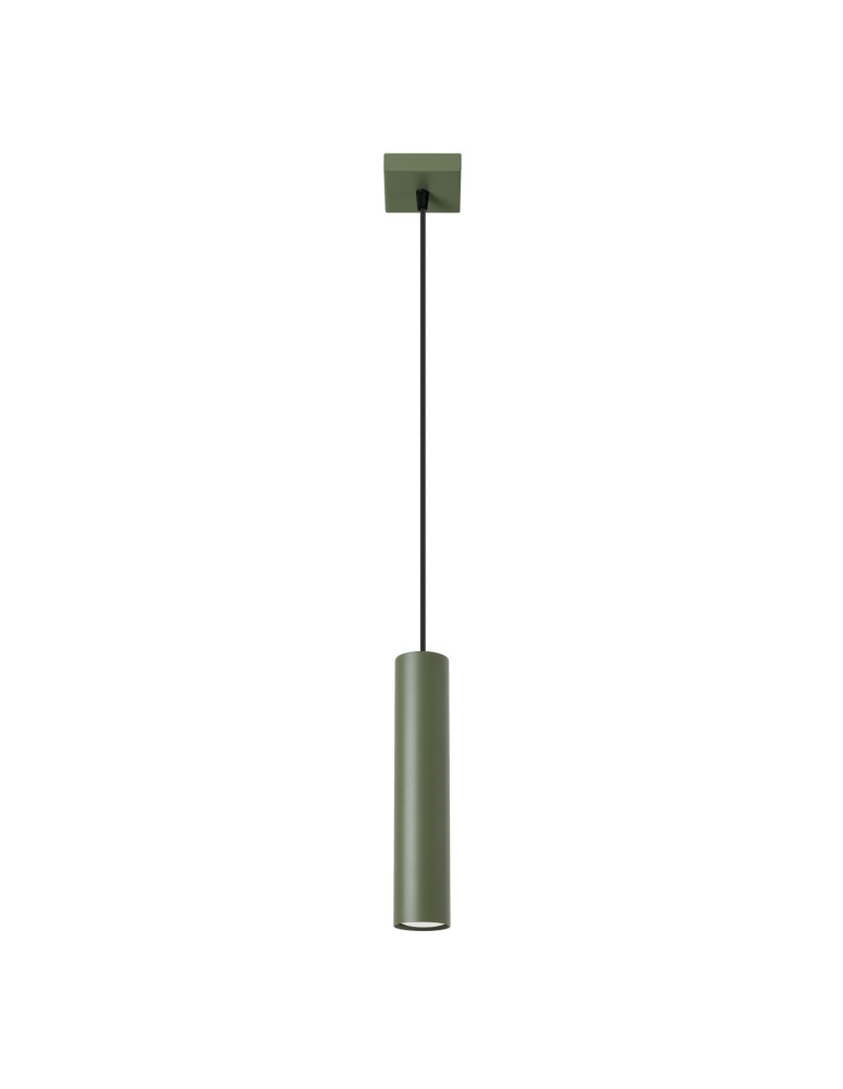 Pendant tube lamps - Sollux LAGOS 1 hanging lamp green olive SL.1484 - product kolory-swiatla.pl 1