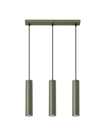 Sollux LAGOS 3L hanging lamp green olive SL.1486