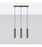 Pendant tube lamps - Sollux LAGOS 3L hanging lamp green olive SL.1486 - product 2