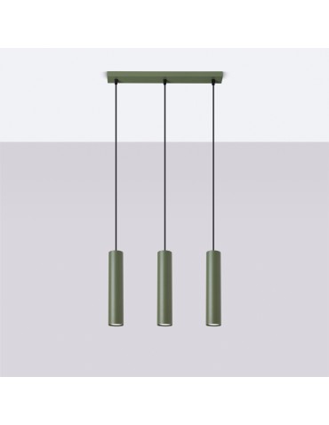 Sollux LAGOS 3L hanging lamp green olive SL.1486 - product 2