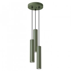 Sollux Lampa wisząca LAGOS 3P zielona oliwka SL.1487