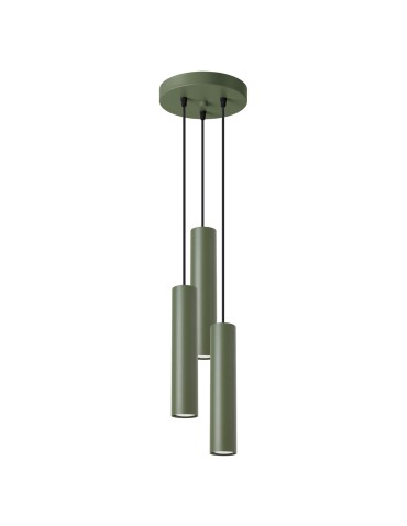 Sollux LAGOS 3P pendant lamp green olive SL.1487