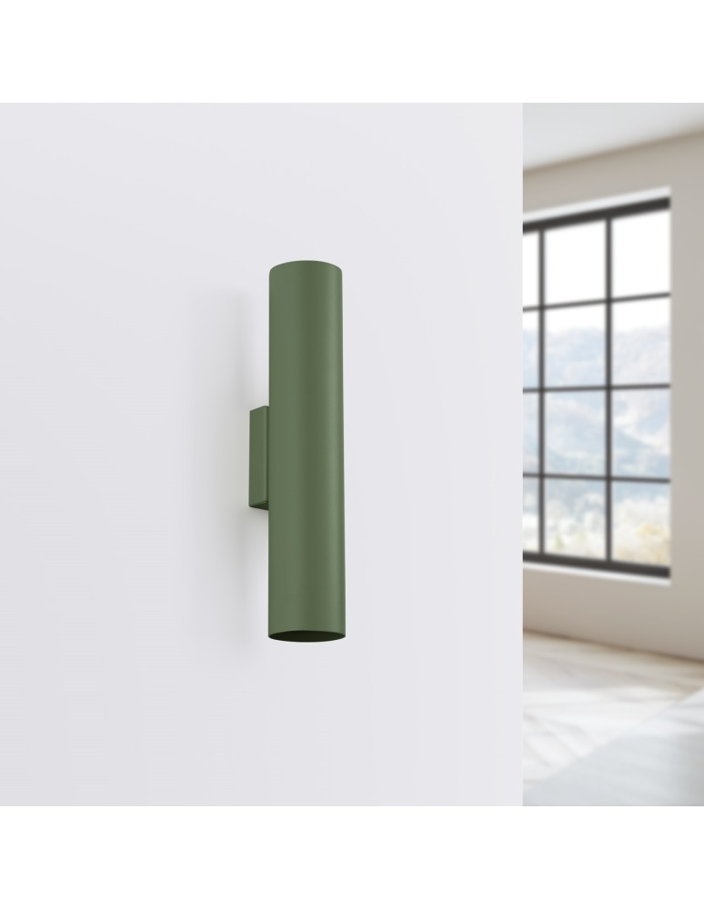 Tube wall lamps - Sollux Wall lamp LAGOS 2 olive green SL.1488 - product kolory-swiatla.pl 2
