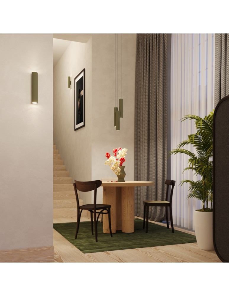 Tube wall lamps - Sollux Wall lamp LAGOS 2 olive green SL.1488 - product kolory-swiatla.pl 10