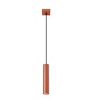 Pendant tube lamps - Sollux LAGOS 1 ochre red pendant lamp SL.1489 - product 1
