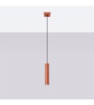 Pendant tube lamps - Sollux LAGOS 1 ochre red pendant lamp SL.1489 - product 2