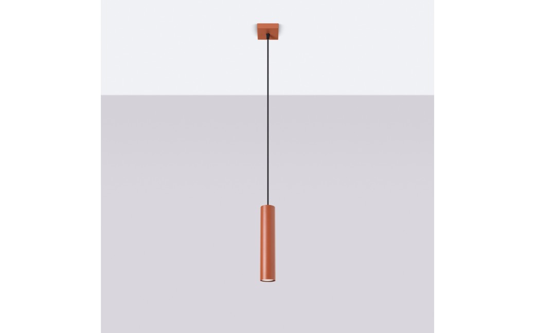 Sollux Lampa wisząca LAGOS 1 ochra czerwona SL.1489