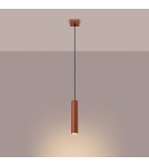 Pendant tube lamps - Sollux LAGOS 1 ochre red pendant lamp SL.1489 - product 3