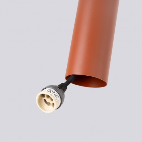 Sollux Lampa wisząca LAGOS 1 ochra czerwona SL.1489