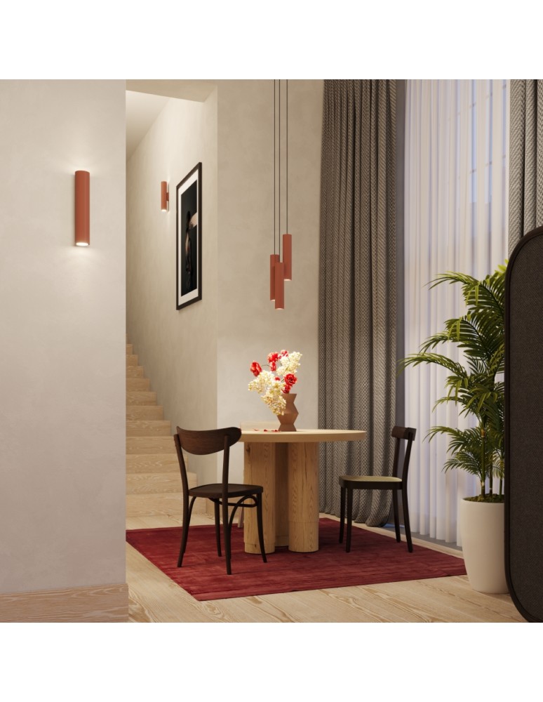 Pendant tube lamps - Sollux LAGOS 1 ochre red pendant lamp SL.1489 - product kolory-swiatla.pl 11