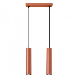 Sollux Lampa wisząca LAGOS 2 ochra czerwona SL.1490