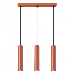 Sollux Lampa wisząca LAGOS 3L ochra czerwona SL.1491