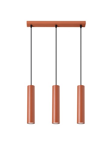 Sollux LAGOS 3L ochre red pendant lamp SL.1491