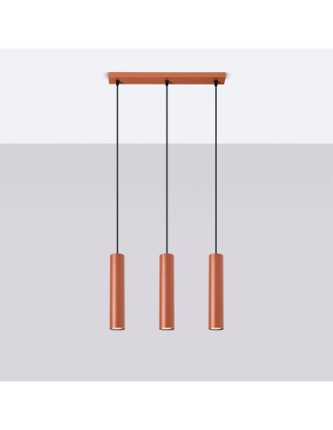 Sollux LAGOS 3L ochre red pendant lamp SL.1491 - product 2