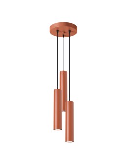 Sollux LAGOS 3P ochre red pendant lamp SL.1492