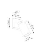 Adjustable wall lamps - Sollux Wall lamp RING beige SL.1494 - product 7