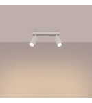Adjustable ceiling lamps - spots - Sollux Plafond RING 2 beige SL.1495 - product 3