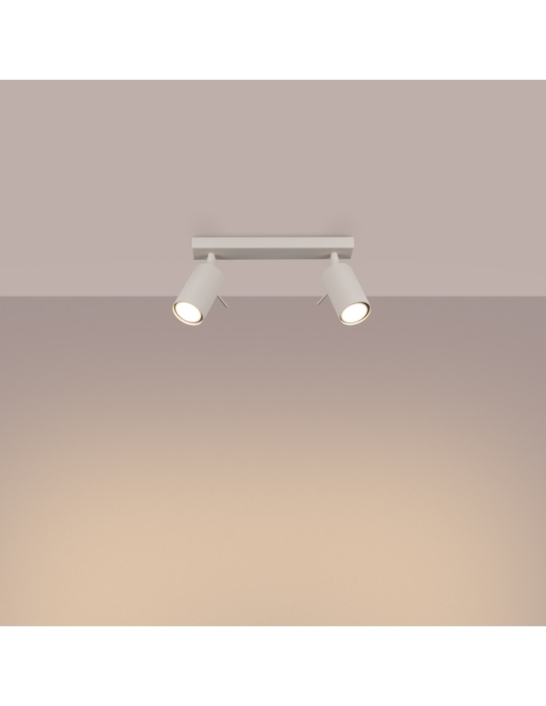Adjustable ceiling lamps - spots - Sollux Plafond RING 2 beige SL.1495 - product kolory-swiatla.pl 3