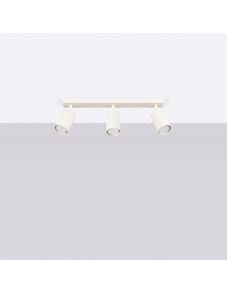 Adjustable ceiling lamps - spots - Sollux Plafond RING 3L beige SL.1496 - product kolory-swiatla.pl 2