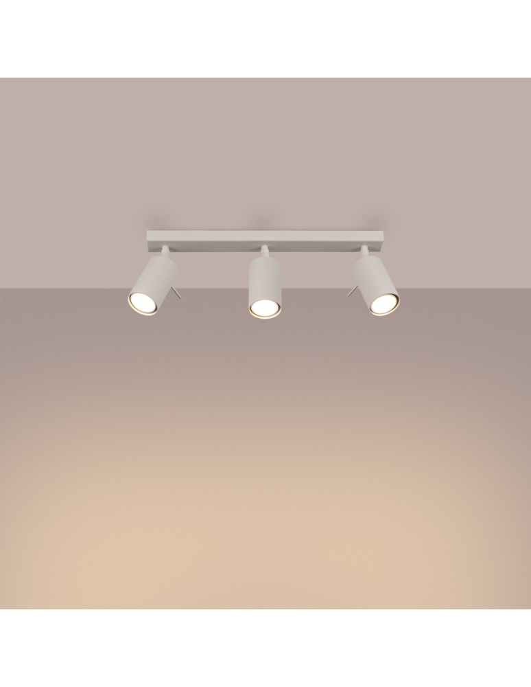 Adjustable ceiling lamps - spots - Sollux Plafond RING 3L beige SL.1496 - product kolory-swiatla.pl 3