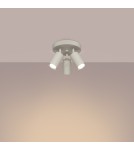 Adjustable ceiling lamps - spots - Sollux Plafond RING 3P beige SL.1497 - product 3