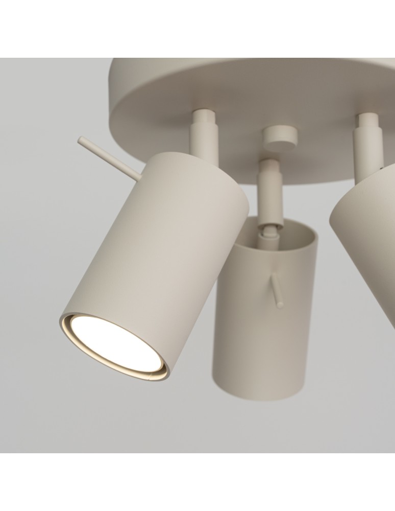 Adjustable ceiling lamps - spots - Sollux Plafond RING 3P beige SL.1497 - product kolory-swiatla.pl 6
