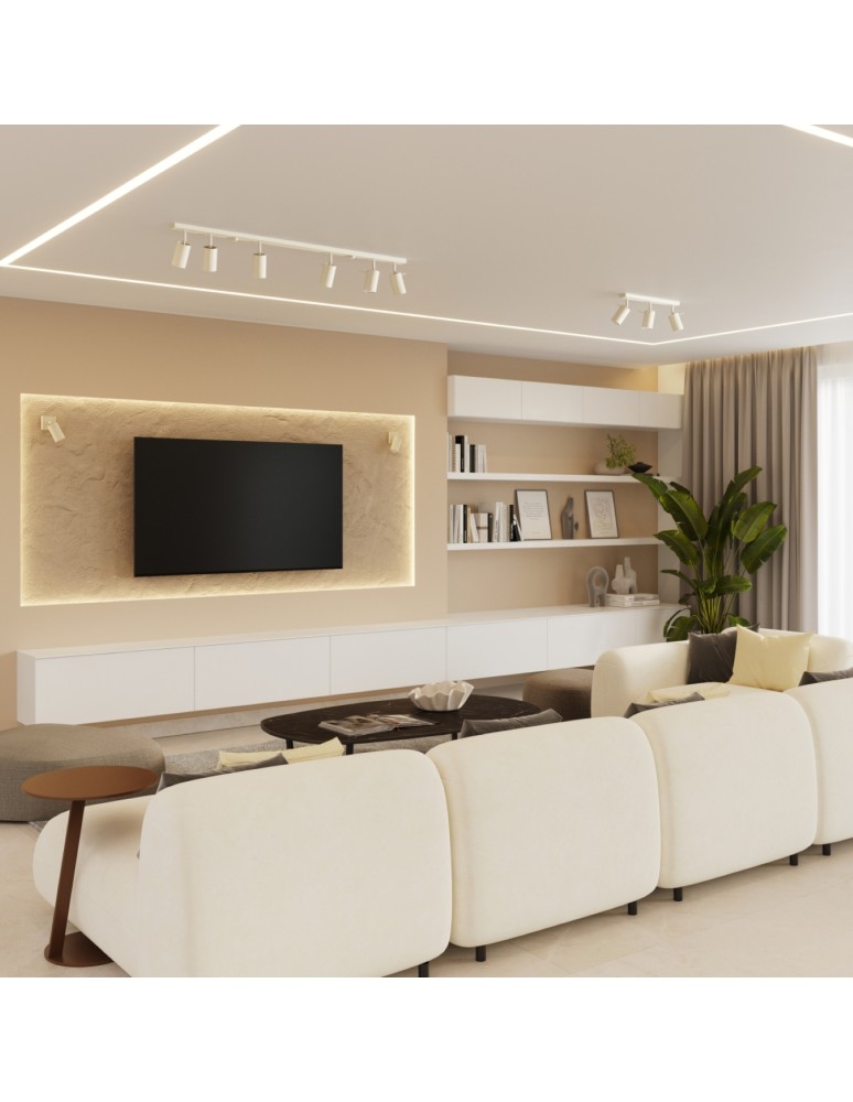 Adjustable ceiling lamps - spots - Sollux Plafond RING 3P beige SL.1497 - product kolory-swiatla.pl 11