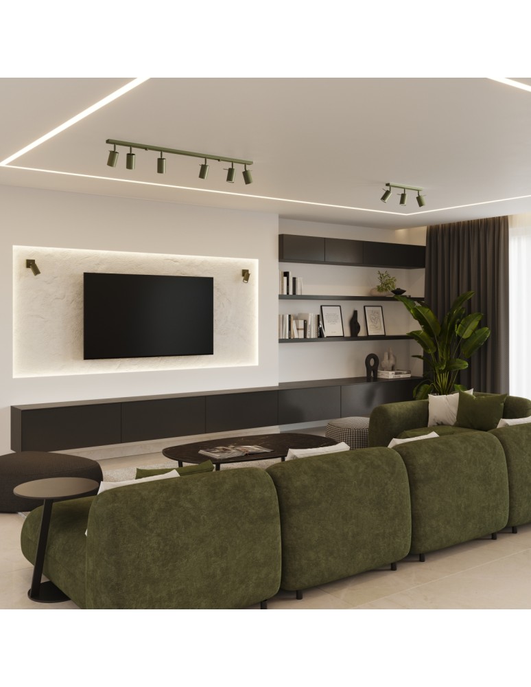 Adjustable wall lamps - Sollux Wall lamp RING green olive SL.1500 - product kolory-swiatla.pl 10