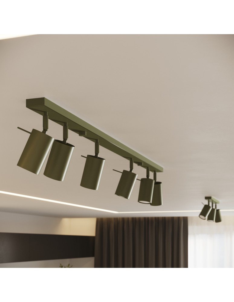 Adjustable wall lamps - Sollux Wall lamp RING green olive SL.1500 - product kolory-swiatla.pl 11