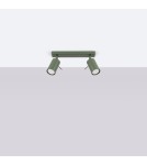 Adjustable ceiling lamps - spots - Sollux Plafond RING 2 olive green SL.1501 - product 2