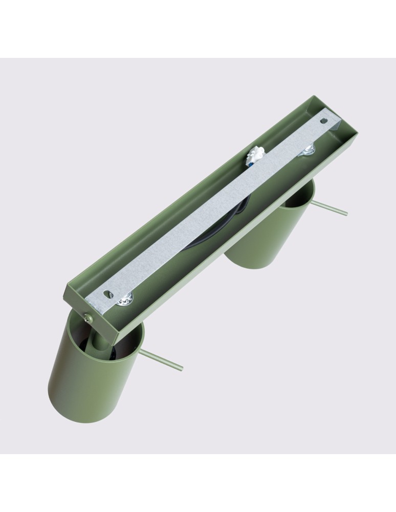 Adjustable ceiling lamps - spots - Sollux Plafond RING 2 olive green SL.1501 - product kolory-swiatla.pl 4