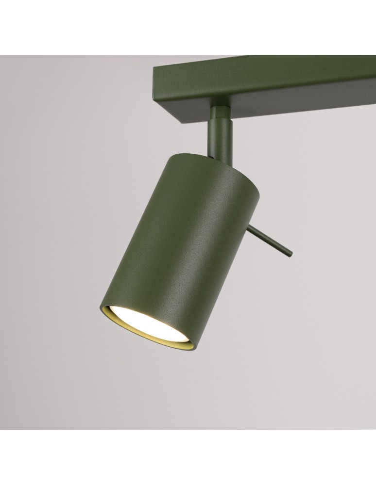 Adjustable ceiling lamps - spots - Sollux Plafond RING 2 olive green SL.1501 - product kolory-swiatla.pl 6