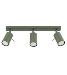 Adjustable ceiling lamps - spots - Sollux Plafond RING 3L olive green SL.1502 - product 1