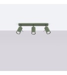 Adjustable ceiling lamps - spots - Sollux Plafond RING 3L olive green SL.1502 - product 2