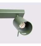 Adjustable ceiling lamps - spots - Sollux Plafond RING 3L olive green SL.1502 - product 5