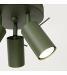 Adjustable ceiling lamps - spots - Sollux Plafond RING 3P olive green SL.1503 - product 6