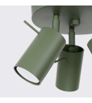 Adjustable ceiling lamps - spots - Sollux Plafond RING 3P olive green SL.1503 - product 7