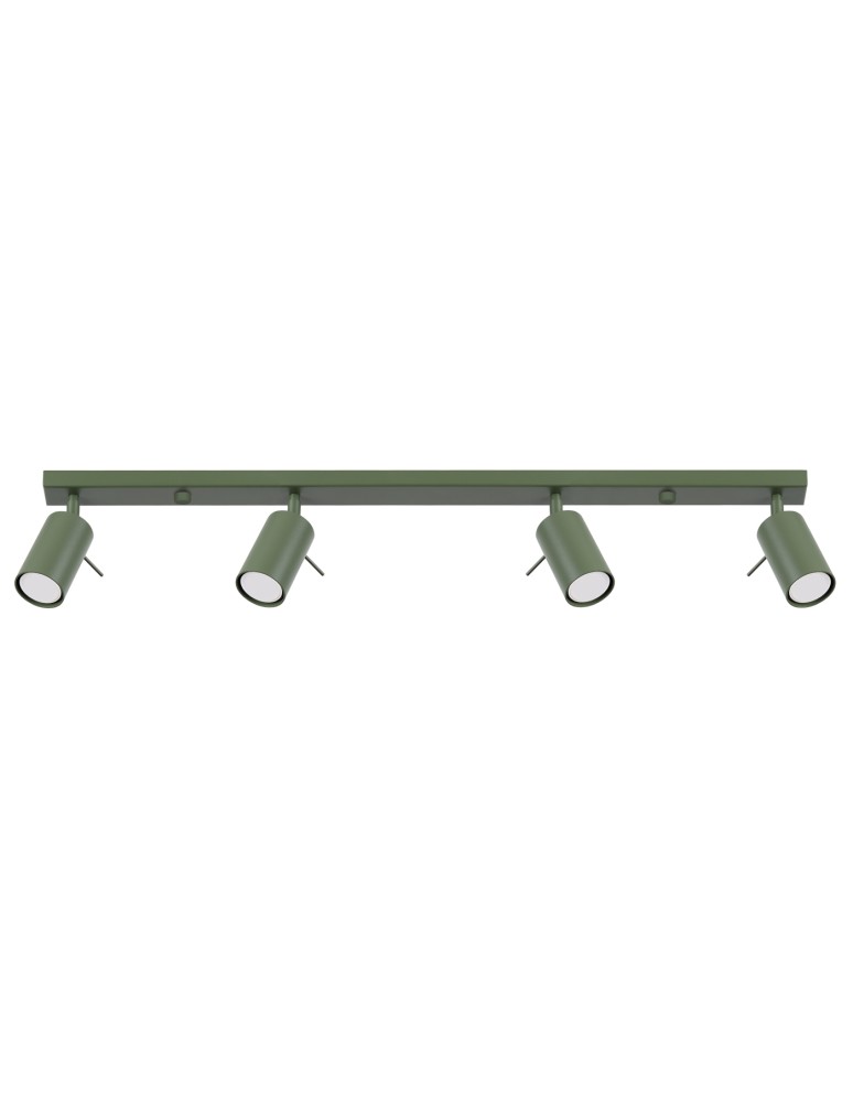 Adjustable ceiling lamps - spots - Sollux Plafond RING 4L olive green SL.1504 - product kolory-swiatla.pl 1