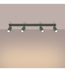 Adjustable ceiling lamps - spots - Sollux Plafond RING 4L olive green SL.1504 - product 3