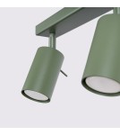 Adjustable ceiling lamps - spots - Sollux Plafond RING 4L olive green SL.1504 - product 7