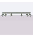 Adjustable ceiling lamps - spots - Sollux Plafond RING 6L olive green SL.1505 - product 2