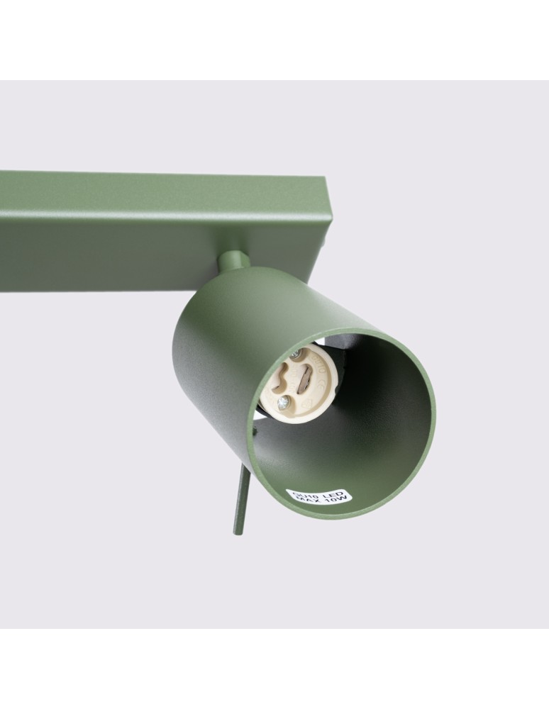 Adjustable ceiling lamps - spots - Sollux Plafond RING 6L olive green SL.1505 - product kolory-swiatla.pl 5